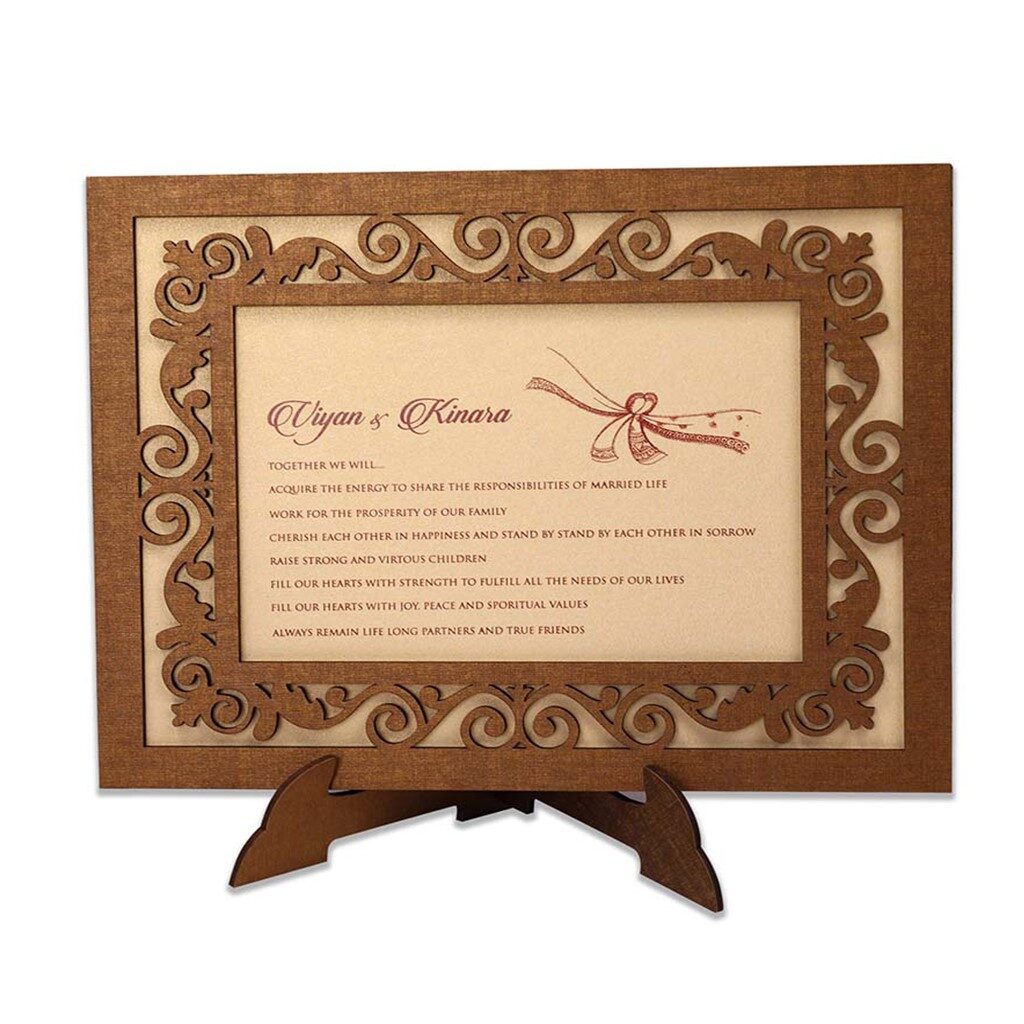 Picture wedding card