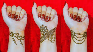 Bracelet Mehndi Design Front Hand