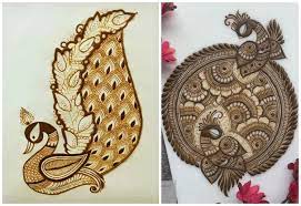 Peacock Style BajuBand Mehndi Design