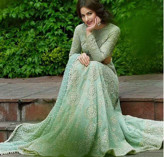 Mint Green Bridal Dress