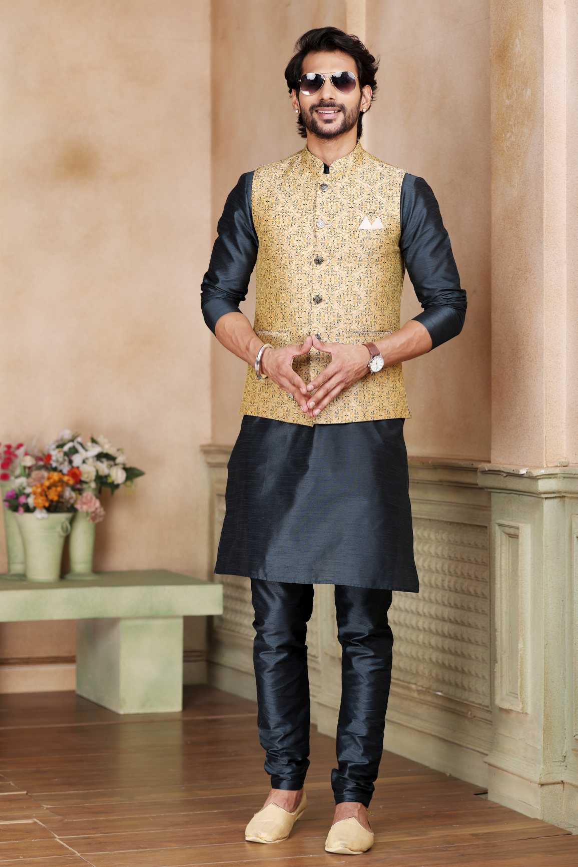 Nehru Jacket Kurta Pyjama