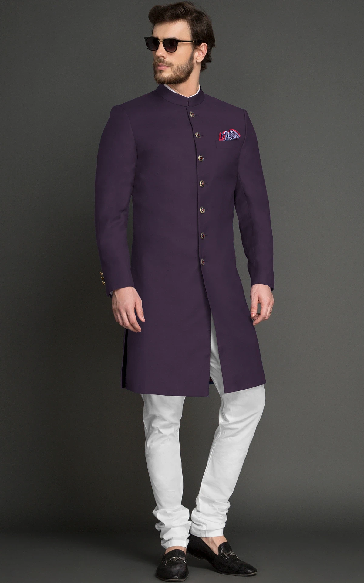 Plain and Simple Achkan/ Coat-Pant