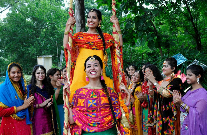 Sawan Tradition of jhula jhulna