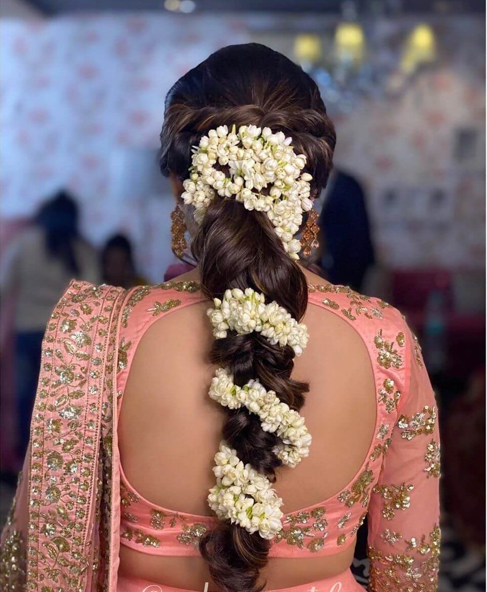 Twisted Updo With Gajra