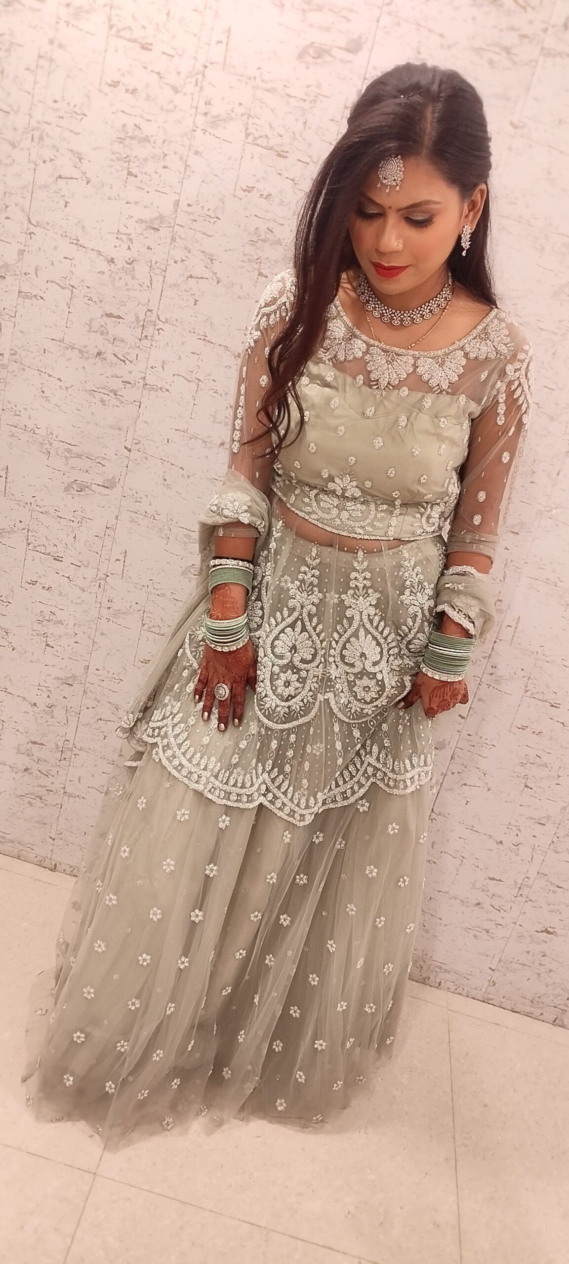 Indo Western Gown For Bride