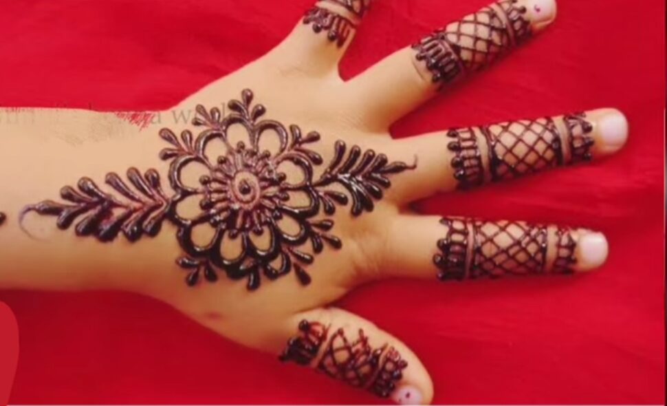 Name Mehndi Design for Kids