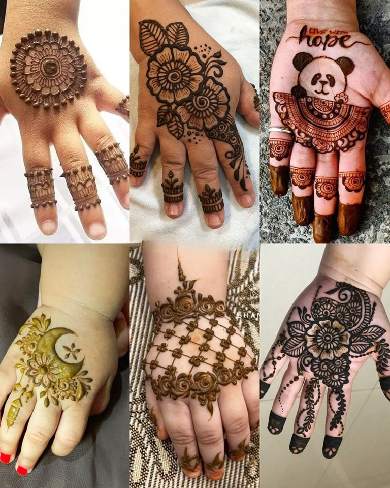 Arabic Mehndi Design for Kids