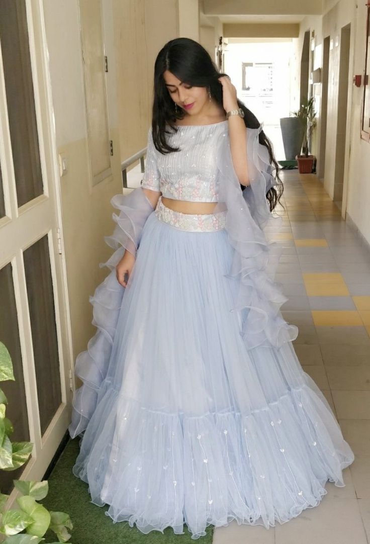 Ruffle lehenga