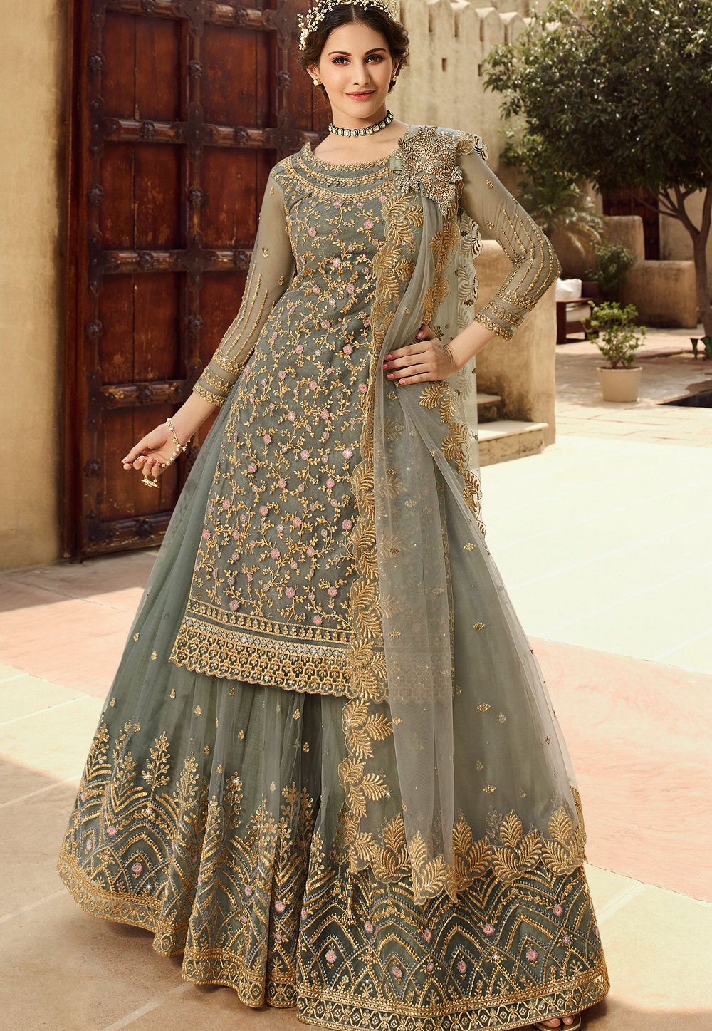 Sharara Lehenga For Wedding Party