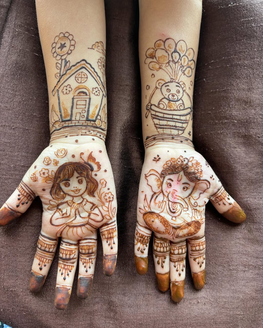 Cartoon Mehndi Design for Kids