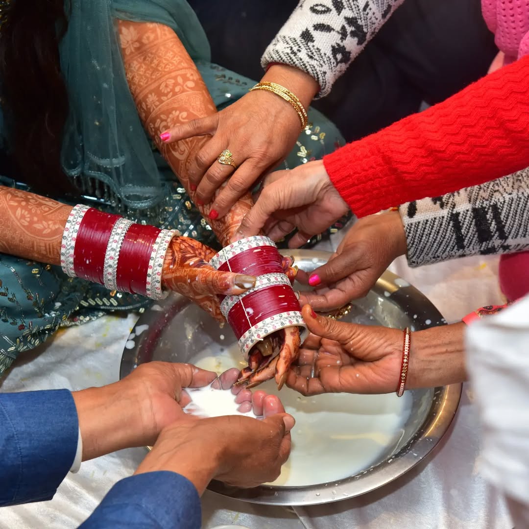 Punjabi Wedding Chura Ceremony