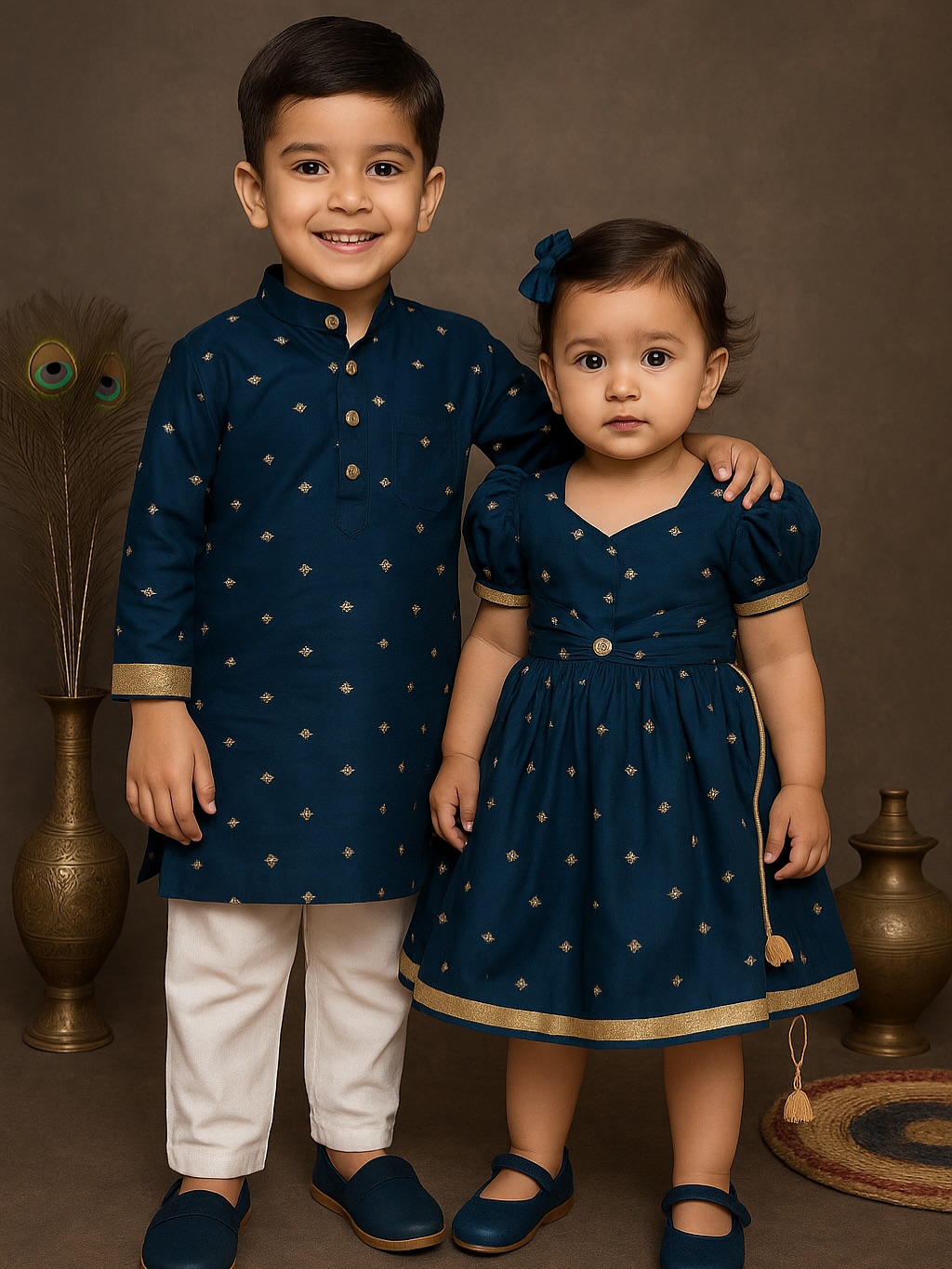 Matching Raksha Bandhan Dress for Kids