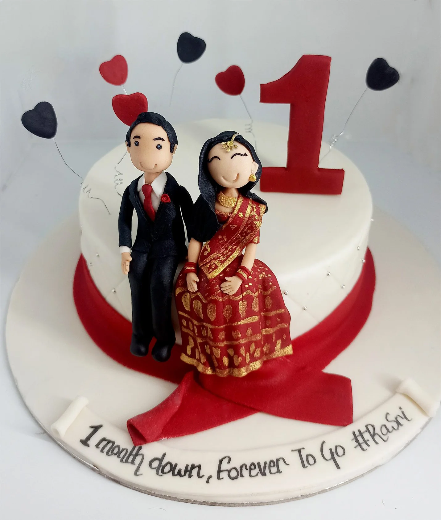 Couple Cake Design for Anniversary
