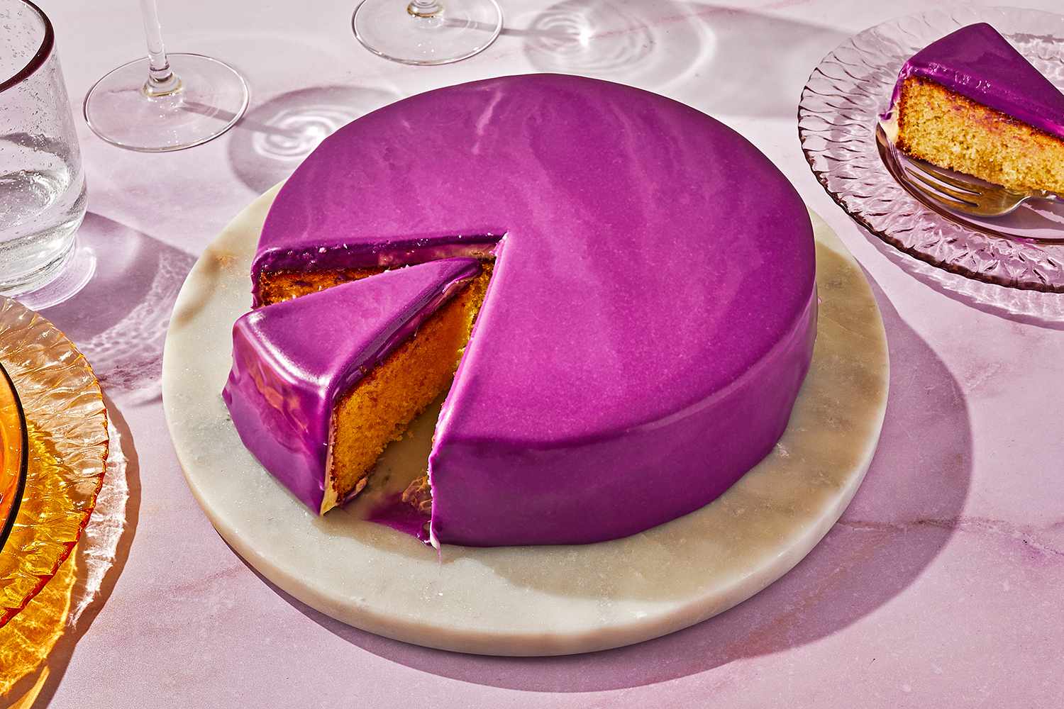 Mirror Glaze Cake for Couples