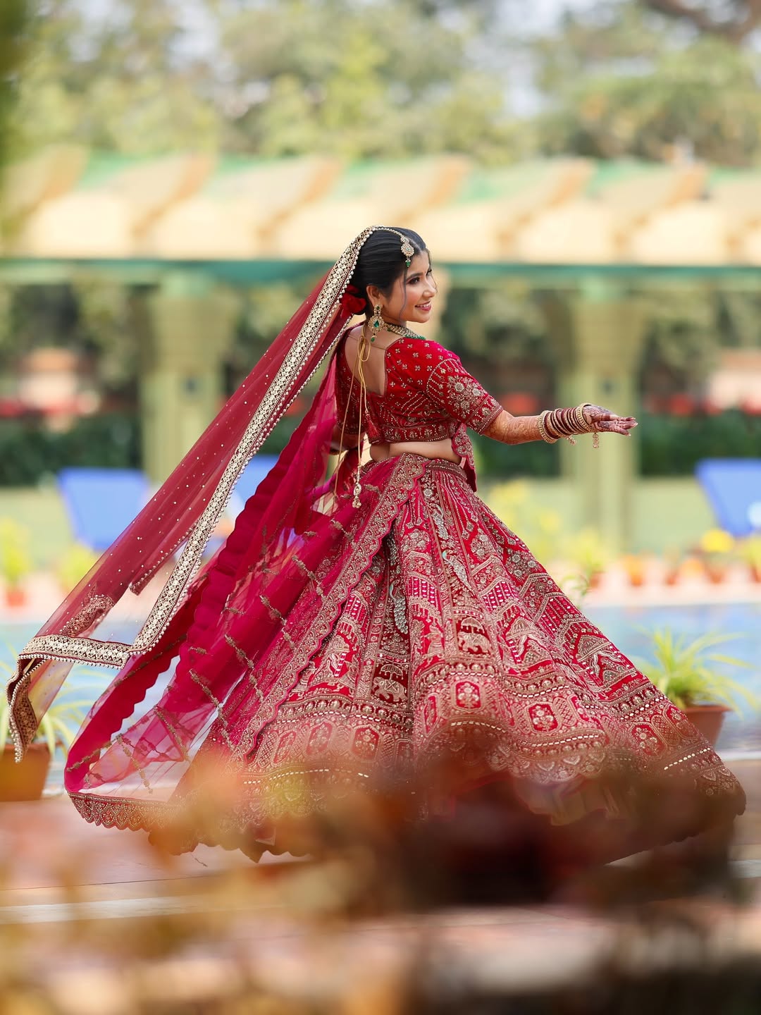 Velvet Bridal Lehenga