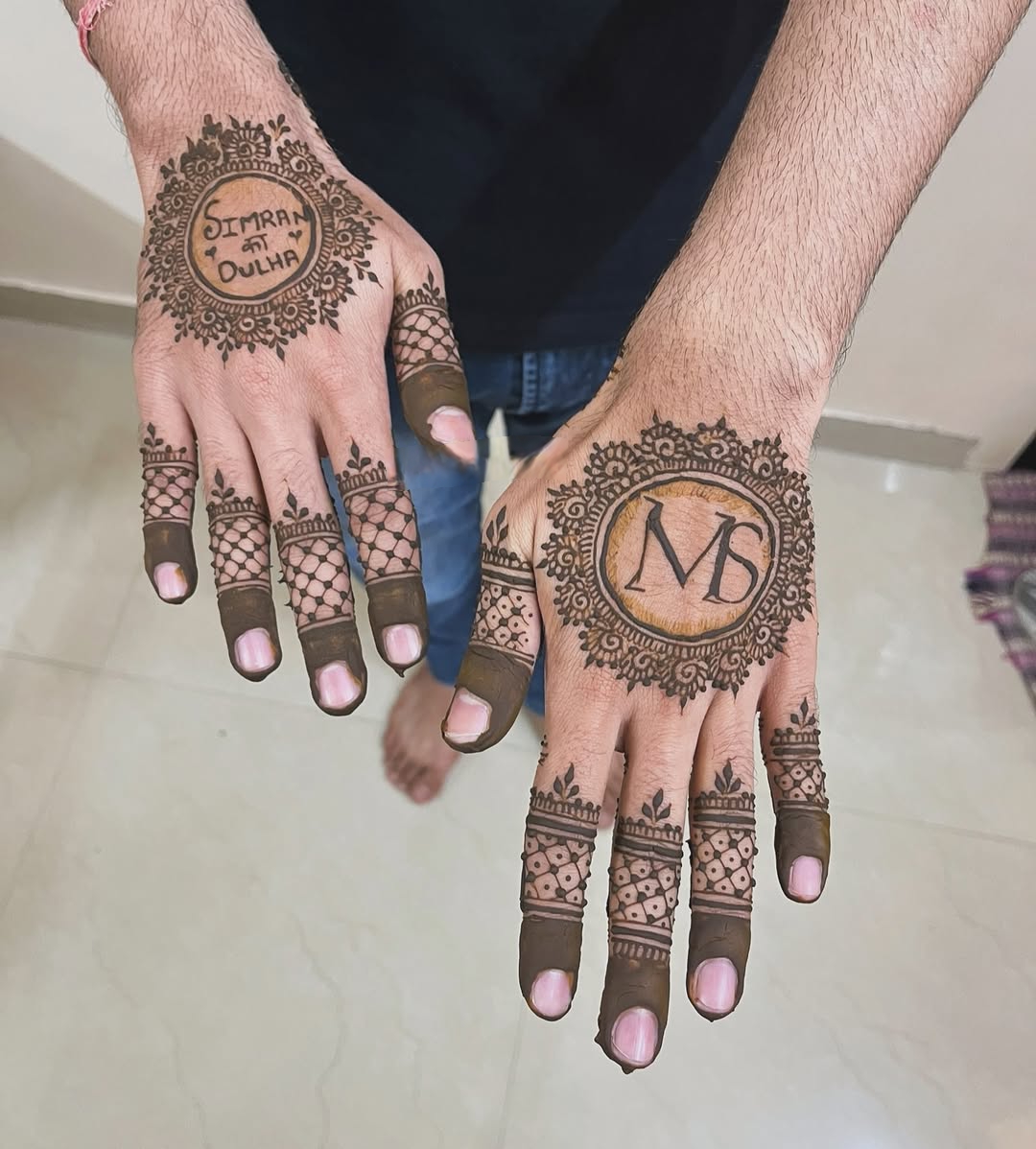  Groom Mehendi Design