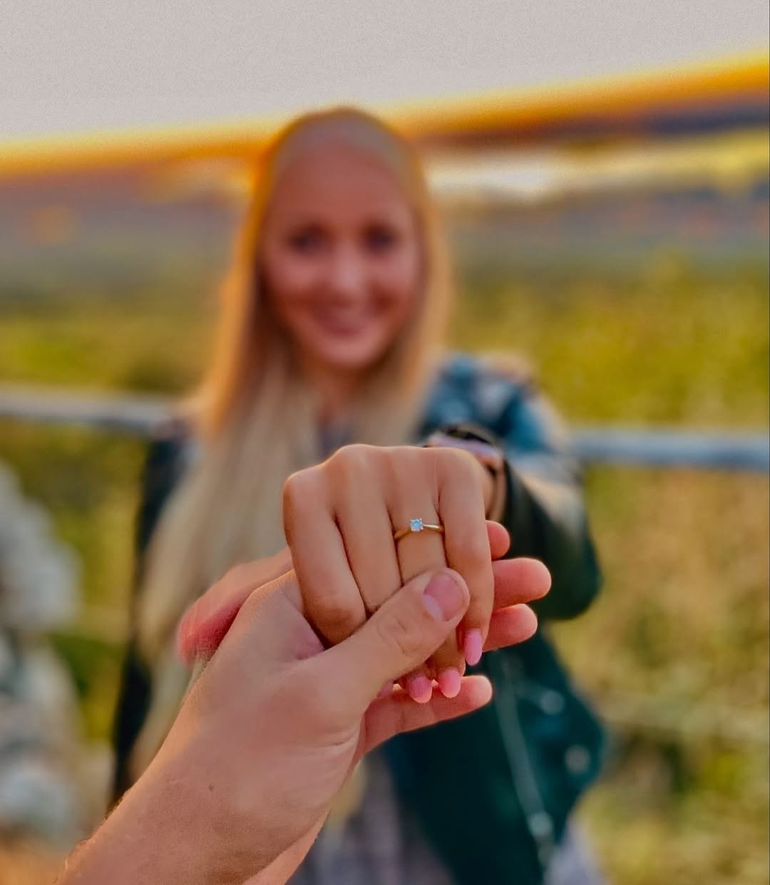 Ring Focus Pose for Pre Wedding Photoshoot