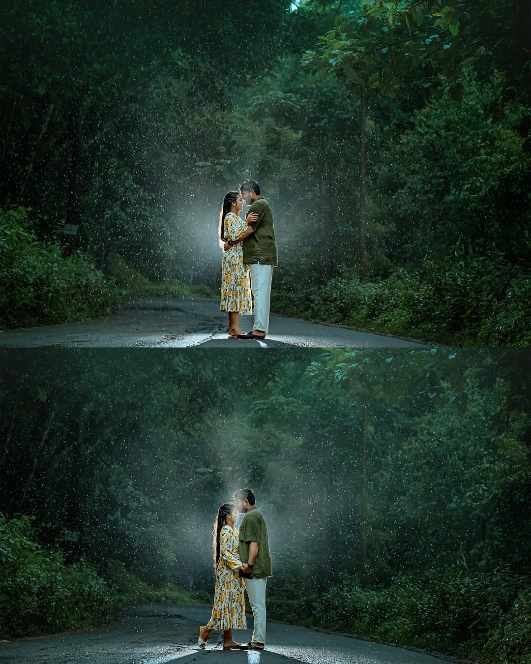 Rain/ Umbrella Pose for Pre Wedding Photoshoot