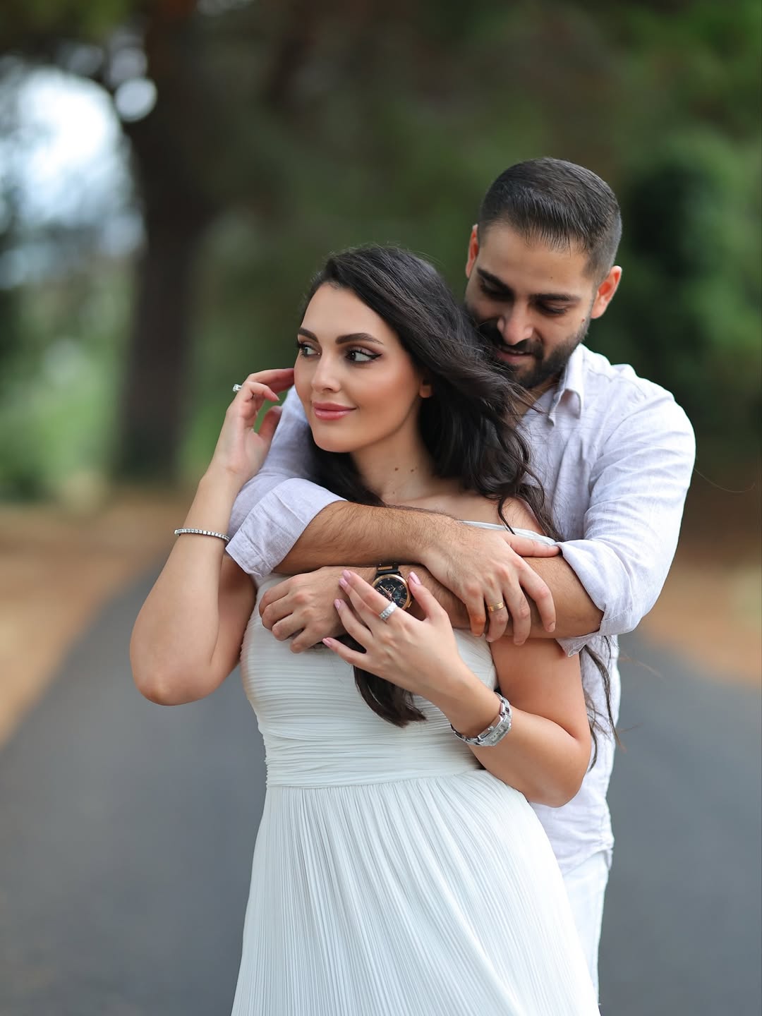Back Hug Pose for Pre Wedding Photoshoot