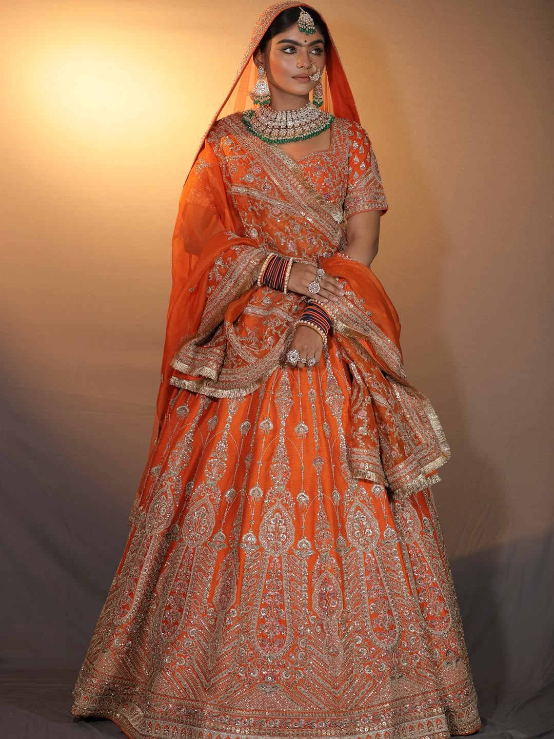 Double Dupatta Bridal Lehenga