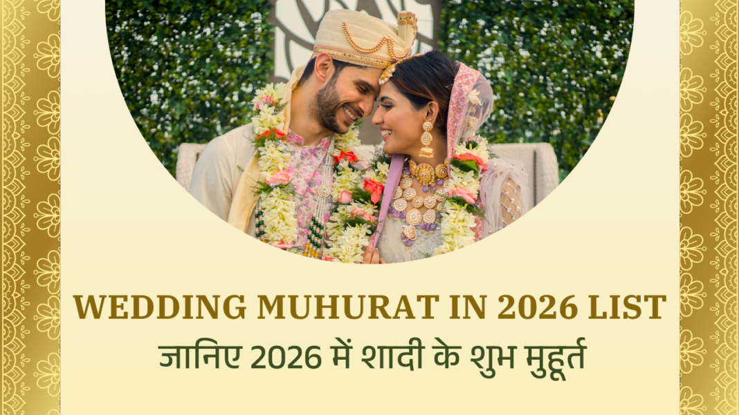 Wedding Muhurat in 2026 List