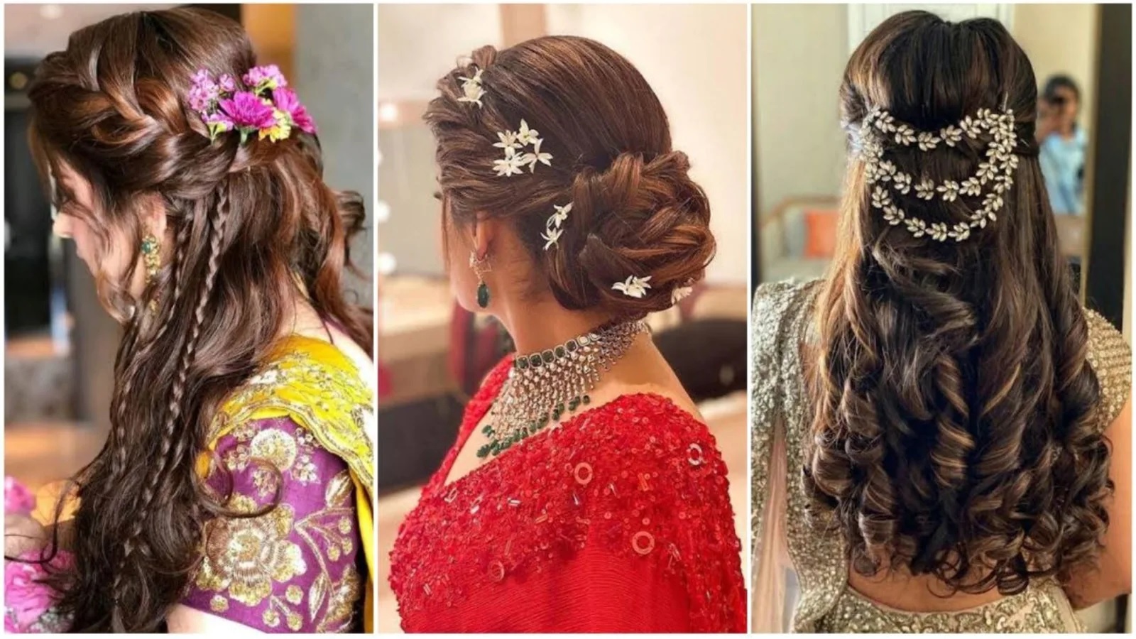 50 Indian Bridal Hairstyles for Lehenga Choli