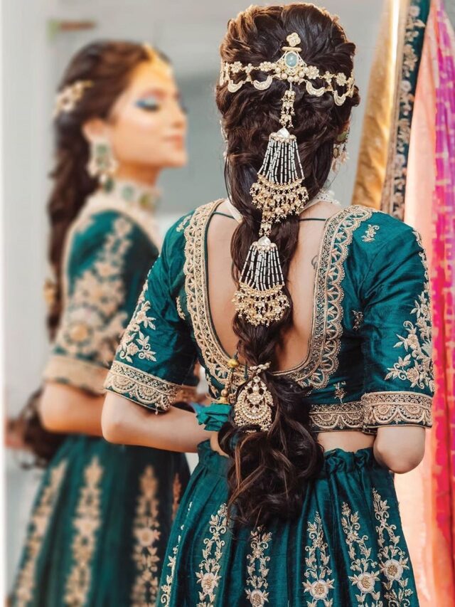Latest Indian Bridal Wedding Hairstyles for MediumShort Hair