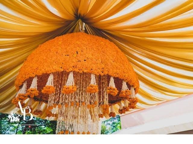 A chandelier? With marigold?