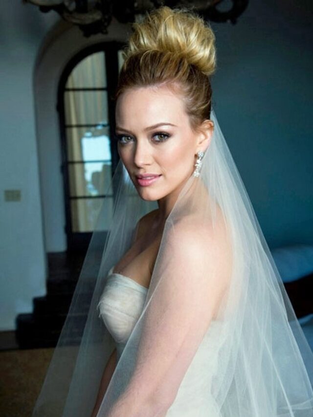 High Bun with a Veil