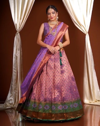Amethyst Kanjivaram Saree