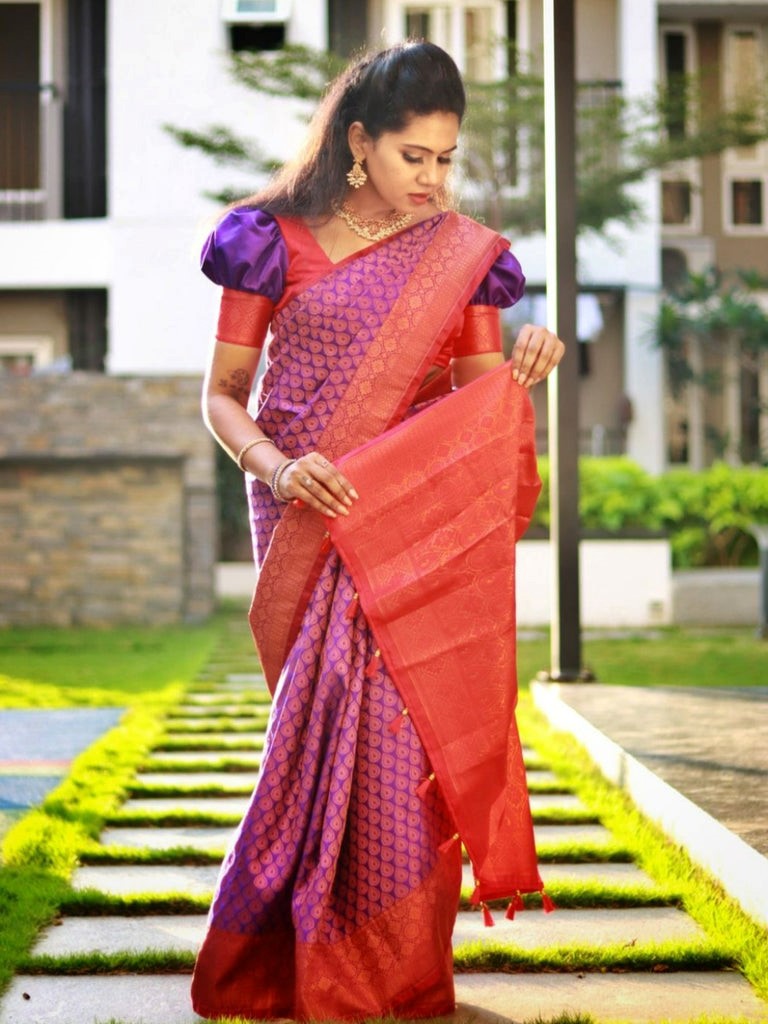 Purple Kanjivaram sarees