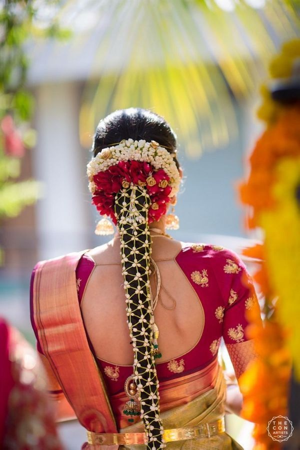 Photo of South Indian bridal hairstyle