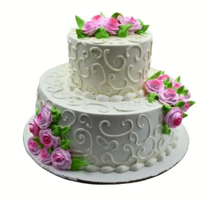 Anniversary Cake with Floral Delight