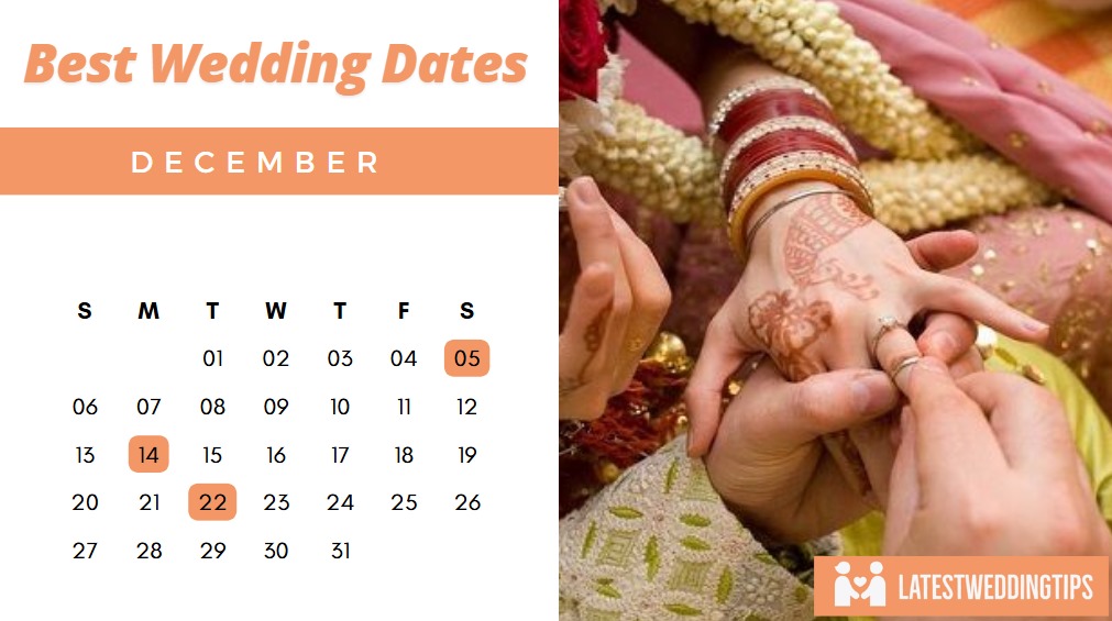 Best Marriage Dates In December 2025