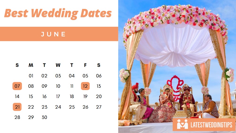 Best Marriage Dates In June 2025