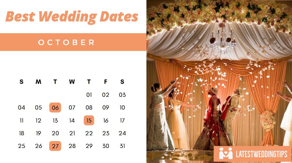 Best Marriage Dates In October 2025