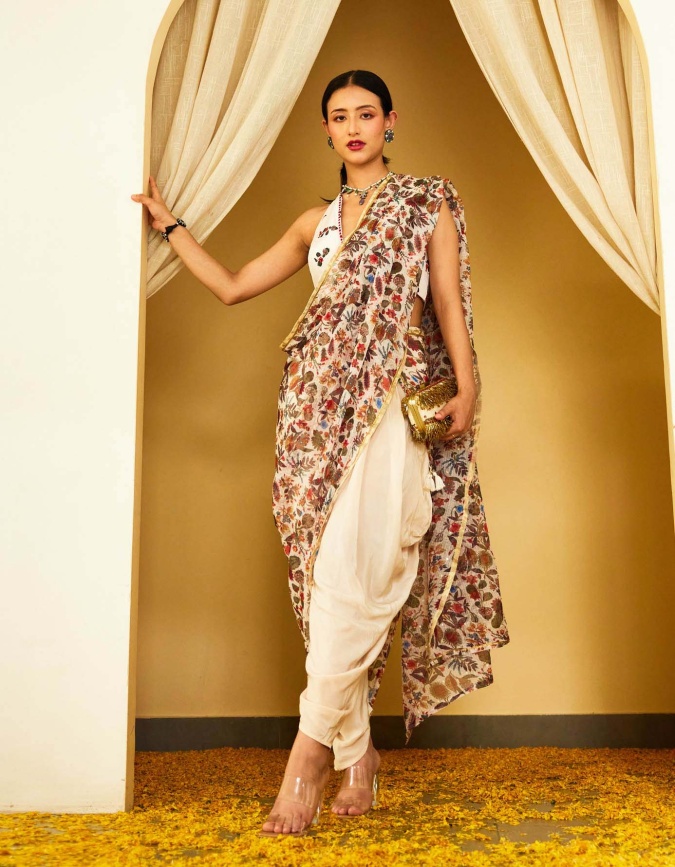 Dhoti-Style Drapes