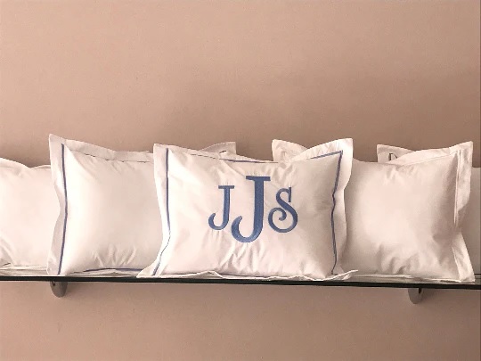 Monogrammed pillow set