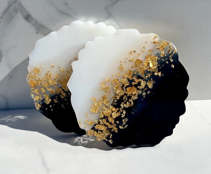 Resin coasters