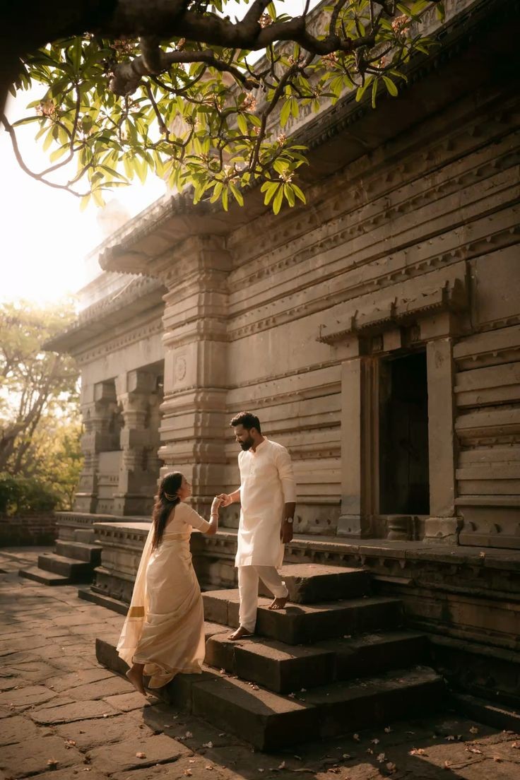 Romantic Pre Wedding Shoot Saree